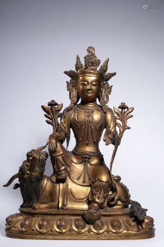 , "" copper manjusri bodhisattva's statueAnd 3...