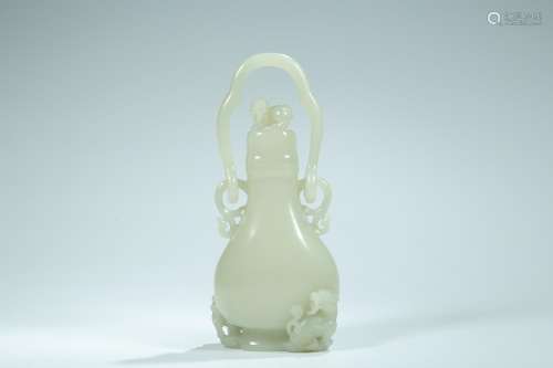 And hetian jade therefore dragon girder bottles8 cm243 g hig...