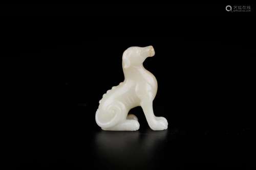 , hotan jade lying dogSize: 5 * 2.5 * 6 cm weight: 57 gramsJ...