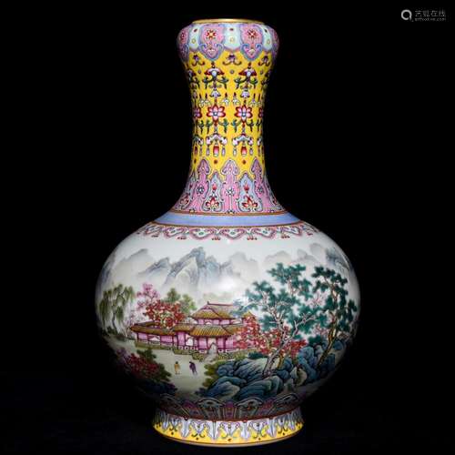 Loft, pastel landscape lines garlic bottle, high diameter of...