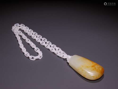 Xinjiang hetian jade seed makings stone necklace.Specificati...