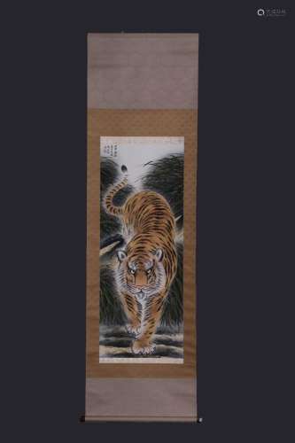 Modern"Zhang Shanma" tiger printed vertical shaft4...