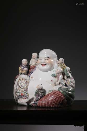 The boy play maitreya "Zhu Mao" modelSize: 24 cm h...