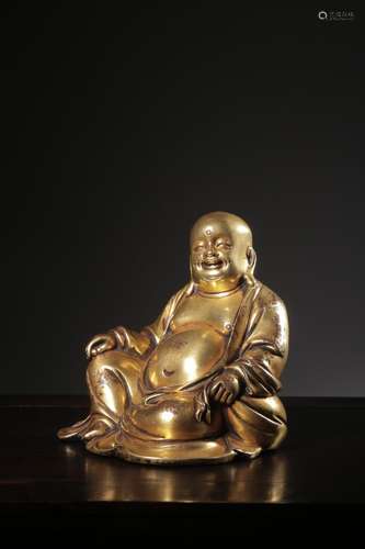 "Year" copper gilding, maitreya statueSize: 14.5 c...