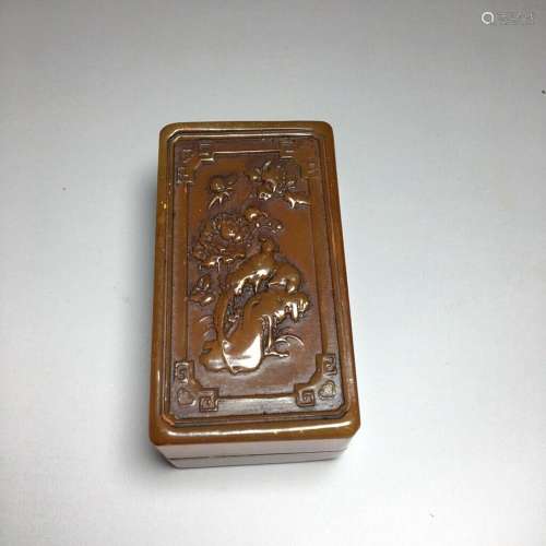 Chinese Natural Shoushan Stone Hand carved Exquisite Seal 33...