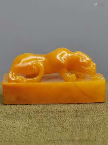 Chinese Natural Shoushan Stone Hand carved Exquisite Seal 18...