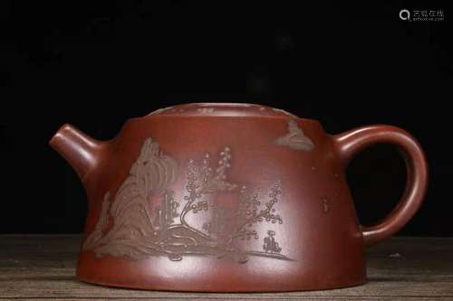 Chinese Yixing Zisha Clay Handmade Exquisite Teapot 37716