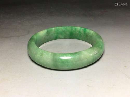 Chinese Natural jadeite Handmade Exquisite Bracelet 30229