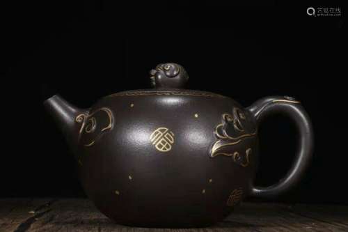 Chinese Yixing Zisha Clay Handmade Exquisite Teapot 26817