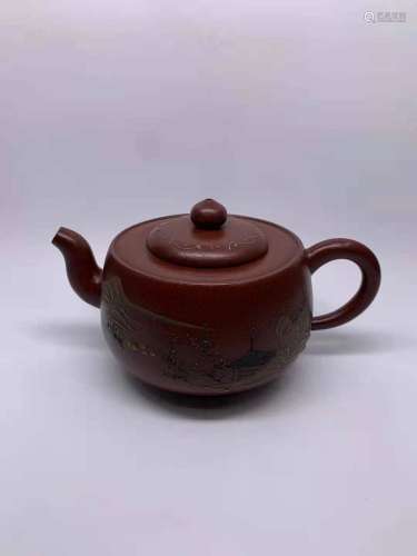 Chinese Yixing Zisha Clay Handmade Exquisite Teapot  56580