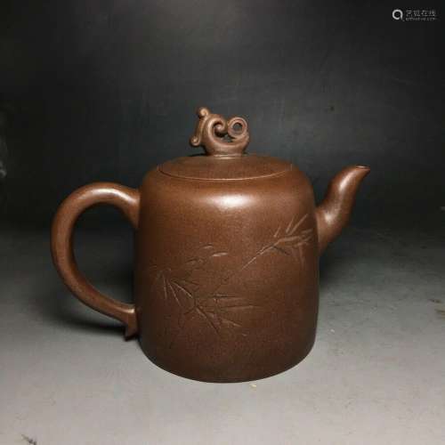 Chinese Yixing Zisha Handmade Exquisite Teapot  45319