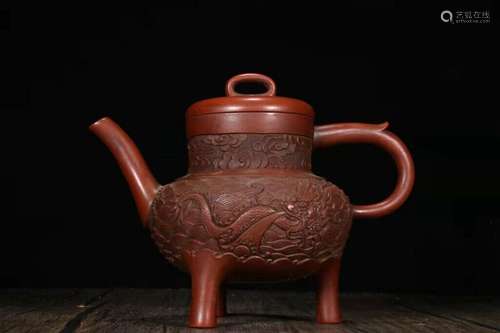 Chinese Yixing Zisha Clay Handmade Exquisite Teapot 56816