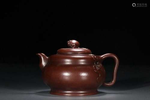 Chinese Yixing Zisha Clay Handmade Exquisite Teapot 22812