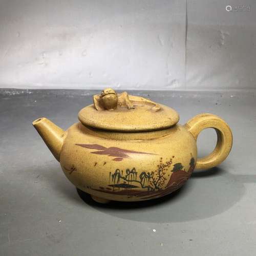 Chinese Yixing Zisha Handmade Exquisite Teapot 77816