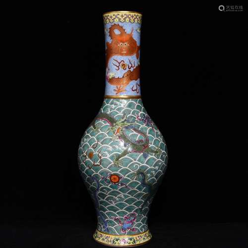 Pastel sea dragon bottle diameter, 44.5 diameter of 18 high,