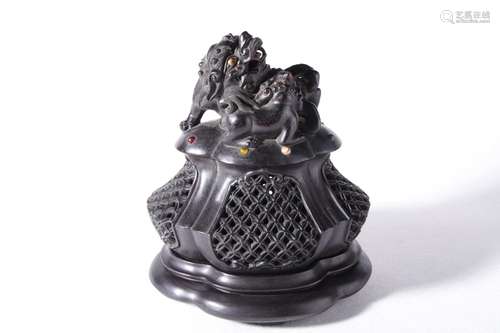 Red sandalwood aroma stove long: 17 cm wide: 14 cm high abou...