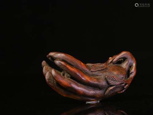 .The bamboo hand-carved bergamot piecesSize: 5.5 cm high, 10...