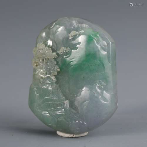 The jade pendantSize 5.2 4 thick 1.2 cm wide weighs 70 gThe ...