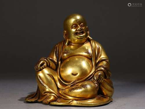 , copper maitreya statueSpecification: long and 15.3 cm high...