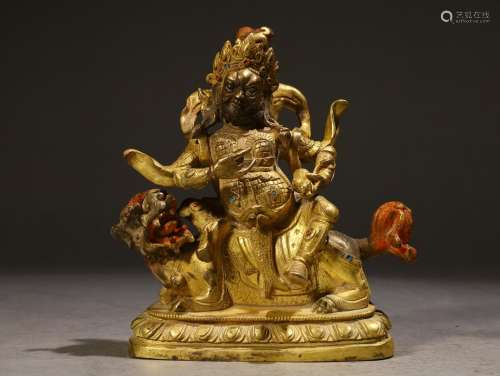 , copper paint gold treasure singer's statueSpecificatio...