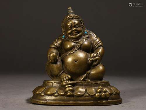 , the copper ZhiHuang mammon's statueSpecification: long...