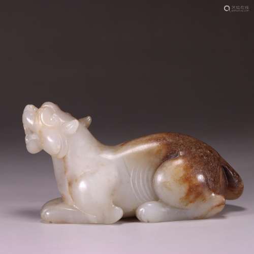 : hetian jade benevolent paperweightSize: 13.8 cm long, 6.8 ...