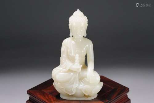 : hetian jade Buddha furnishing articlesLength: 7 cm. Width:...