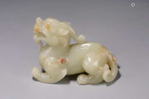 : put a hetian jade the mythical wild animalLength: 11.2 cm....