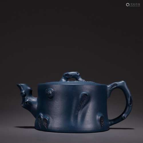 Blue purple sand teapot stump, Hao Tongtong modelSpecificati...