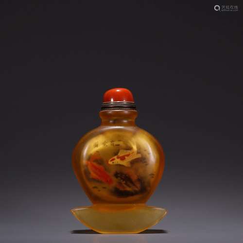 Appear more, coloured glaze painting of snuff bottlesSpecifi...