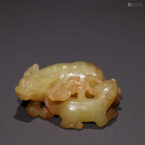 Huang Yuzi mares.Specification: 5.5 x 6.8 cm high 2.7 cm wid...