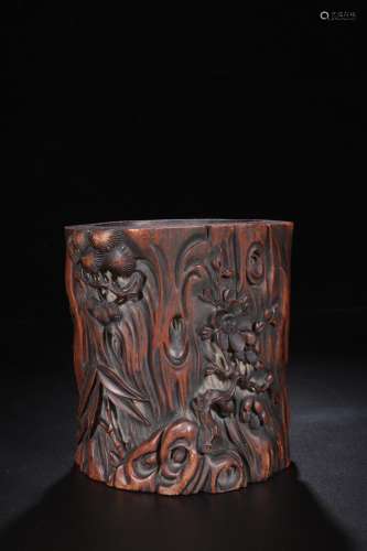 boxwood, poetic pen containerSize 13.5 cm wide and 12.2 x 11...