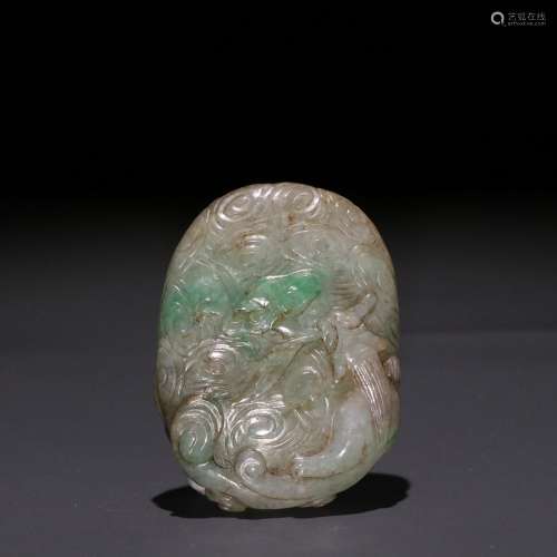 Jade longnu moire hang drop.Specification: long and 5.55 cm ...