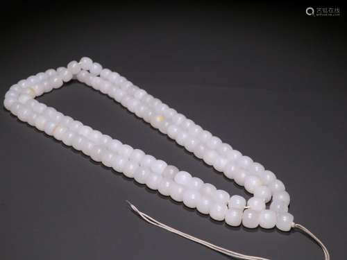 Hetian jade beads a bunch of 108.Specification: bead diamete...