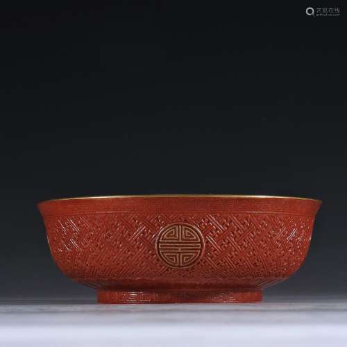 Life of inscription: coral red glaze wood grain glaze colour...