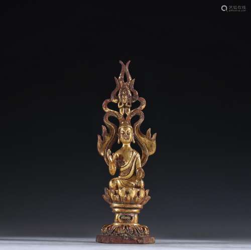 : copper mine loader gold Buddha statuesSpecification: 20.5 ...