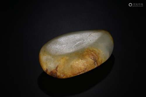 Hetian jade rough stone hand piece13.6 * 7.7 * 4.4 centimete...