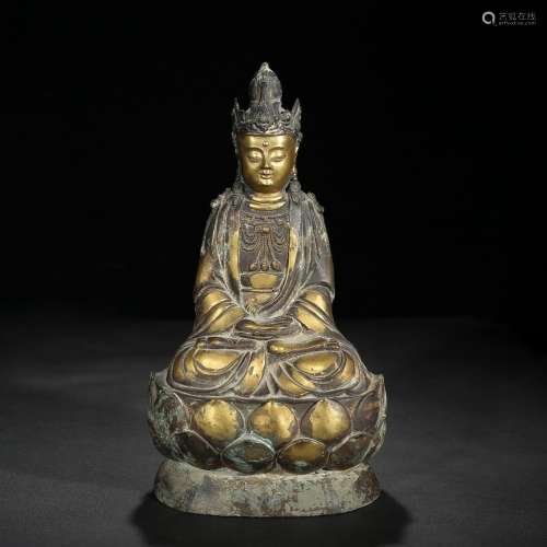 : copper and gold guanyin furnishing articlesSpecification: ...