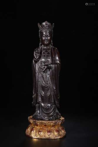 aloes, ease of kannon a statueSize 40 cm high 13.3 cm wide w...