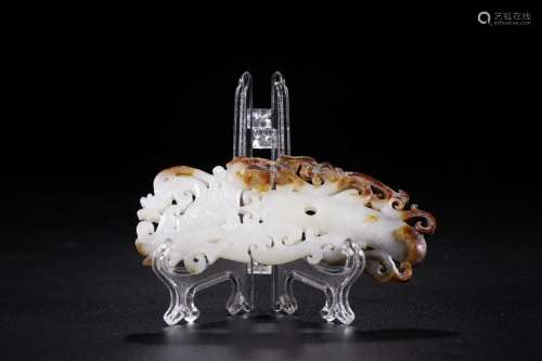 Hetian jade dragon furnishing articlesSpecification 9.0 cm w...