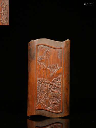 ."Zhong as" hand-made carving a castle in the land...