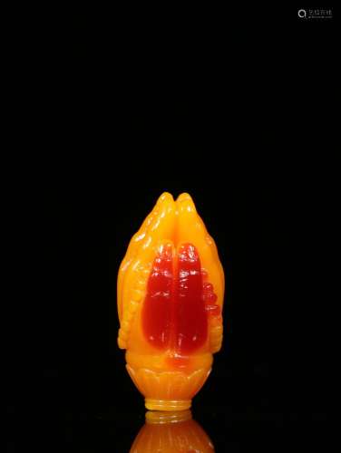 HDH manual sculpture bergamot pendantSize: 4.1 cm long, 1.9 ...