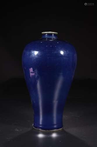 W number 4230: ji blue glaze plum bottle32 cm diameter of 17...