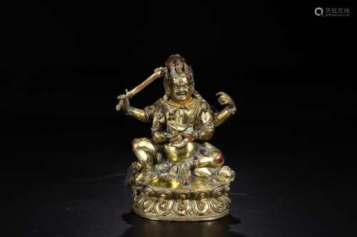W number 4097: copper and gold king likeSize: 11.2 cm wide a...