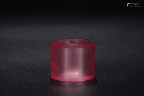 ruby, BanZhiSize 2.5 cm diameter, 2.1 cm high weighs 42.2 g.