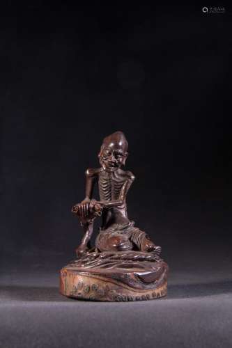 Bamboo gendiao thin bone luo's statueSpecification: high...