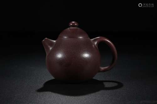 Violet arenaceous pear-shaped pot, "DaBin" modelSi...