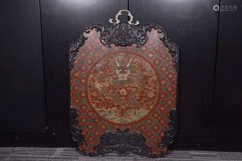 lacquer painting YunLongWen hanging panel: woodSize: high 71...