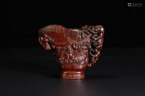 Old material xj longnu cup, acme carving collection cup type...