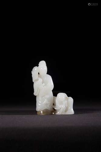 Hetian jade carved three niang godson furnishing articlesSpe...